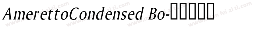 AmerettoCondensed Bo字体转换